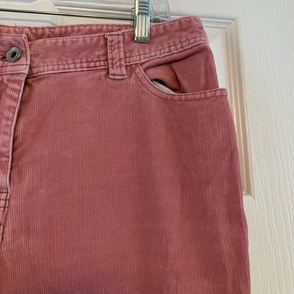 Style & Co. vintage 90’s pink cotton corduroy boot cut midrise pants jeans 8 - Picture 6 of 15